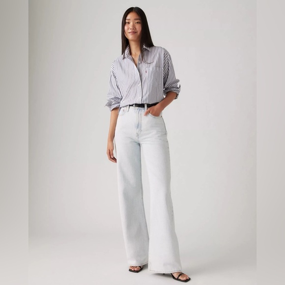 Levi's Rib Cage Wide Leg - Light Wash, Size 23/32 - Picture 1 of 17
